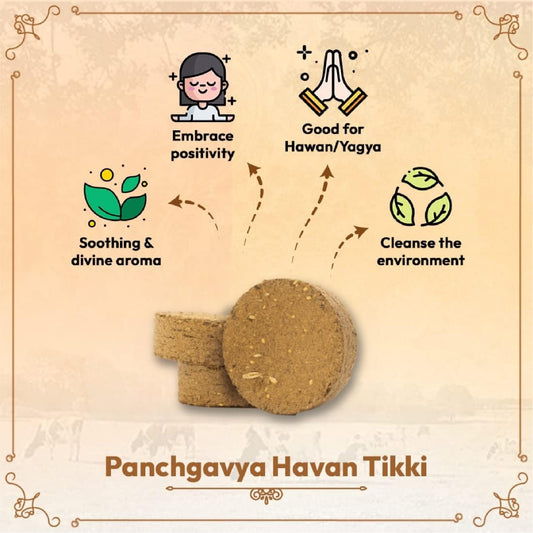 Kanha kothi Guggal Havan Tikki | Gir Cow Panchgavya | Shuddh Natural Dhoop for Yagya & Pooja Guggal