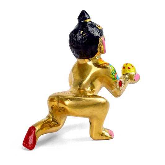 Brass Bal Gopal/Laddu Gopal Idol (Size 5)