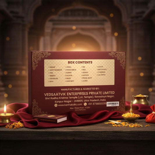 Buy Pooja Kit Online India – Premium Pooja Samagri Box with All Essentials for Daily & Festive Pooja | Kanha Kothi