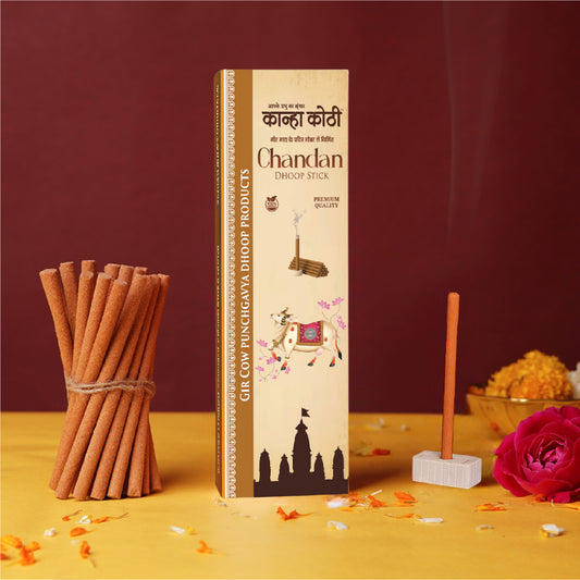 Kanha Kothi Chandan Dhoop Sticks – Divine Sandalwood Aroma