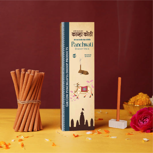 Kanha Kothi Panchwati Dhoop Stick – Gir Cow Panchgavya Based | Premium Fragrance