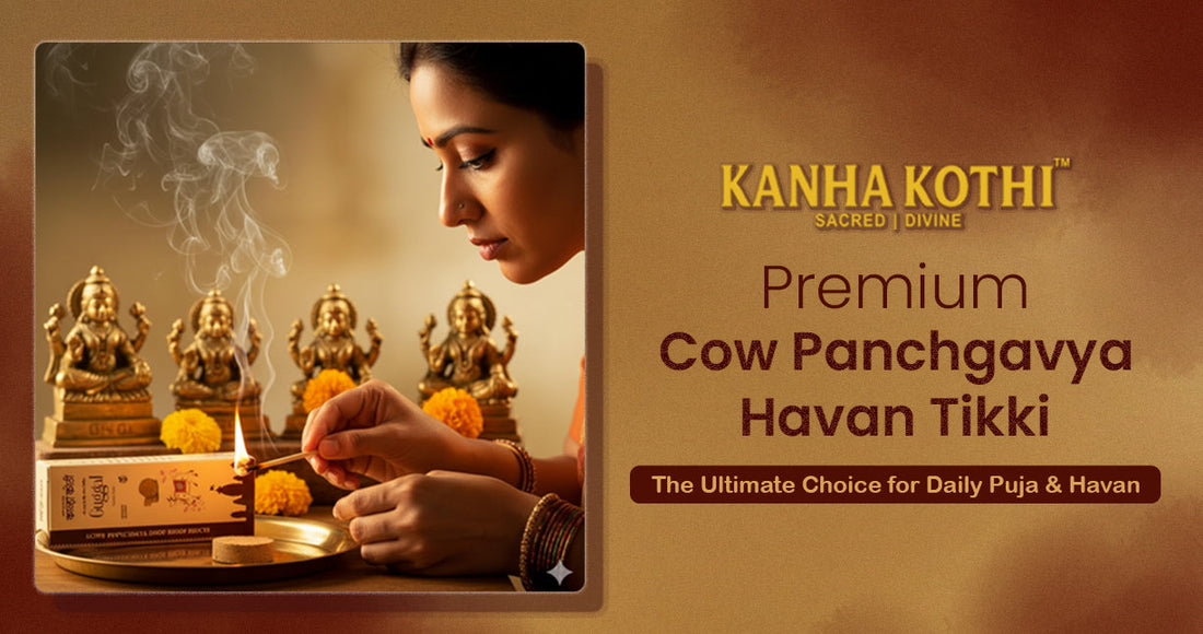 Premium Cow Panchgavya Havan Tikki: The Ultimate Choice for Daily Puja & Havan