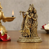 Radha Krishna Brass Idols for Home Temple – Bring Divine Love & Harmony Home