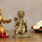 Pure Brass Lord Hanuman Idol for Home Temple | Bajrangbali Murti for Pooja & Gift | Brass Hanuman Ji Statue for Office, Mandir & Decor