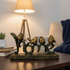 Kanha Kothi Home Decorative Showpiece with 4 Birds | Resin Craft Figurine for Living Room, Office & Gifting | Elegant Bird Theme Home Decor Sculpture