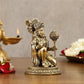 Pure Brass Lord Hanuman Idol for Home Temple | Bajrangbali Murti for Pooja & Gift | Brass Hanuman Ji Statue for Office, Mandir & Decor