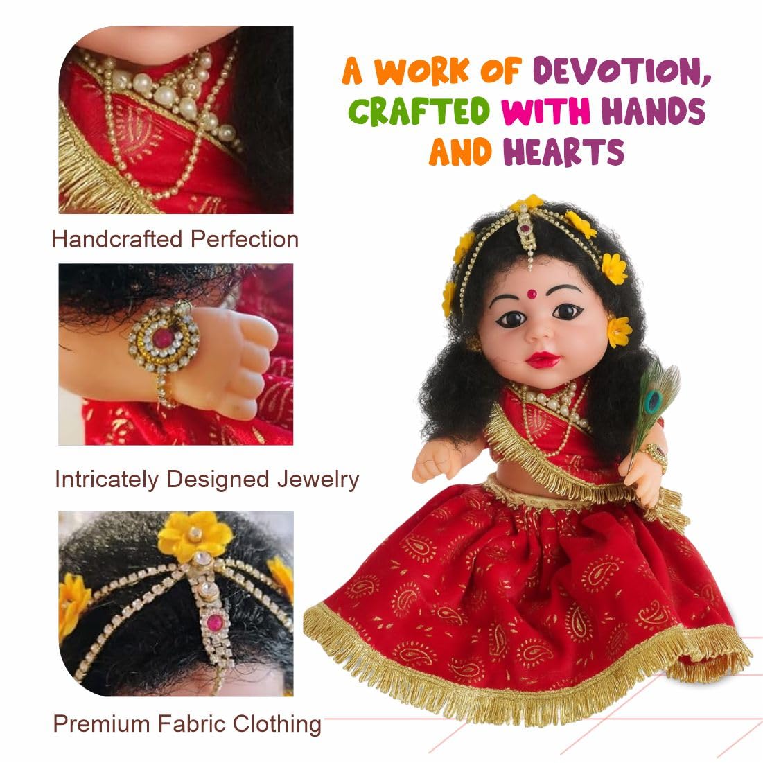 Kanha kothi Handmade Radha ji Doll