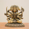 Pure Brass Panchmukhi Hanuman Ji Idol | Handcrafted Lord Hanuman Murti for Home Temple & Office | Panchmukhi Bajrangbali Statue for Pooja, Vastu & Gift
