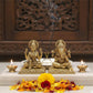 Handcrafted Brass Lakshmi Ganesh Idol Set – Divine Blessings for Your Home Temple