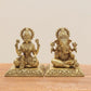 Handcrafted Brass Lakshmi Ganesh Idol Set – Divine Blessings for Your Home Temple