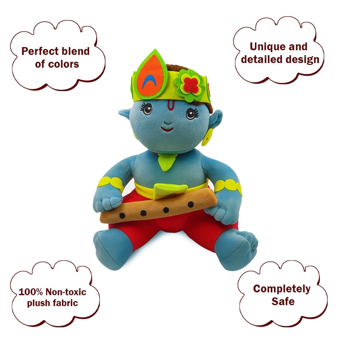 Kanha kothi Baby Krishna (23 CM) | Soft Plush Toy | Best Gift for Infants, Toddlers & Babies