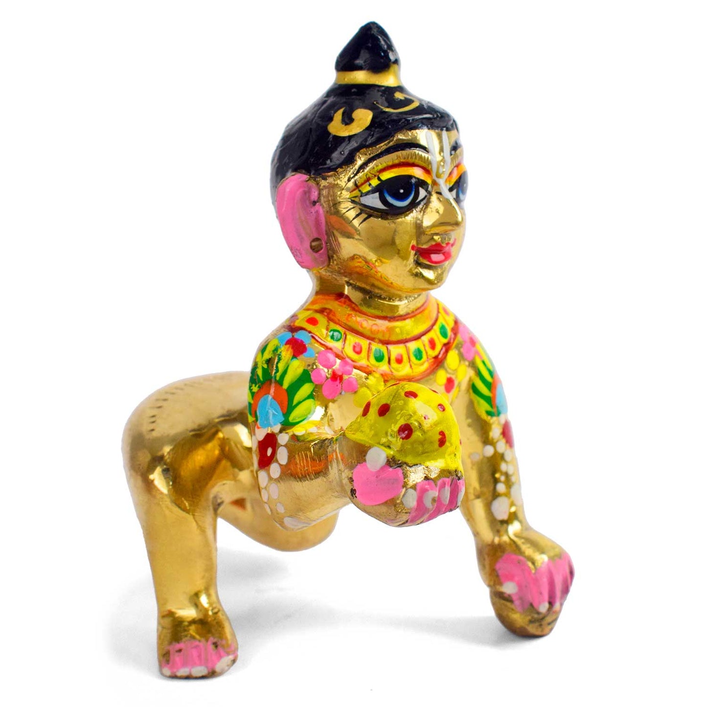 Brass Bal Gopal/Laddu Gopal Idol (Size 6)