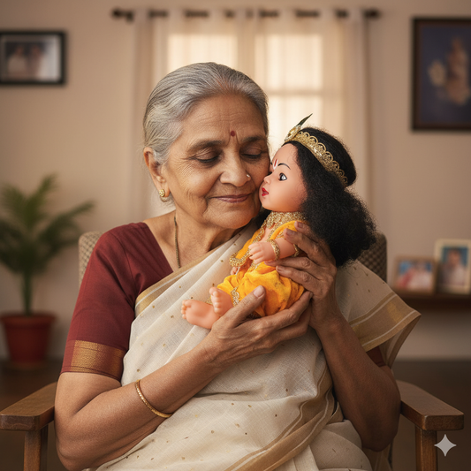 Kanha kothi Handmade Baby Krishna Doll