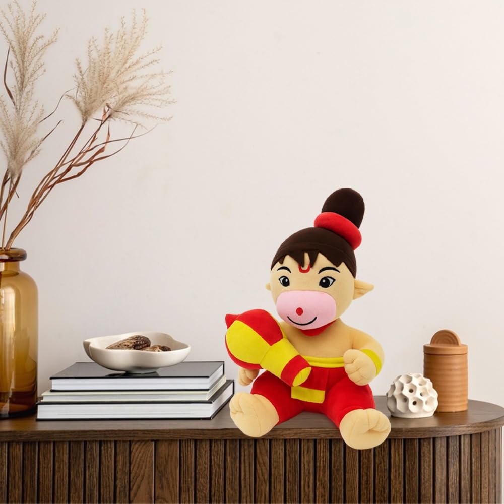 Kanha kothi Baby Hanuman (23 CM) | Soft Plush Toy | Best Gift for Infants, Toddlers & Babies