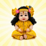 Kanha Kothi Krishna Doll – Sanskar Toy for Kids | Beautiful Lord Krishna Figurine | Educational & Cultural Toy | Perfect Gift for Boys & Girls