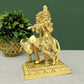 Pure Brass Lord Krishna with Cow Statue (7 Inch) – Divine Home Décor & Spiritual Idol