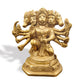 Kanha kothi Panchmukhi Hanuman Brass Idol 18.5 cm | Solid Brass Murti for Home Temple & Office