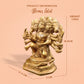 Kanha kothi Panchmukhi Hanuman Brass Idol 18.5 cm | Solid Brass Murti for Home Temple & Office