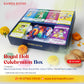 Kanha Kothi Royal Holi Celebration Box | 100% Herbal Gulal (4 Colours x 100g Each) with Jal Jeera & Thandai Mix | Premium Holi Gift Hamper