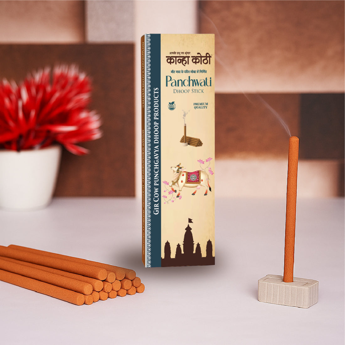 Kanha Kothi Panchwati Dhoop Stick – Gir Cow Panchgavya Based | Premium Fragrance